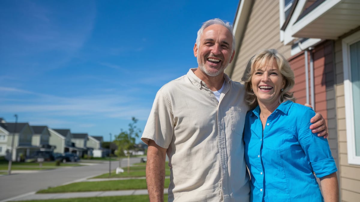 Happy homeowner after selling their house for cash
